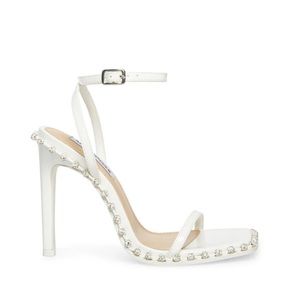 White studded heel Steve Madden size 8 worn once